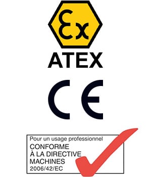 Depoussiereur normes ATEX CE